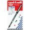 Uni-Ball Eye UB150 Rollerball Pen, Micro, 0.5mm Tip, 0.2mm Line, Black, Pack of 12