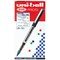 Uni-Ball Eye UB150 Rollerball Pen, Micro, 0.5mm Tip, 0.2mm Line, Blue, Pack of 12