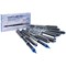 Uni-Ball Eye UB157 Rollerball Pen, Med, 0.7mm Tip, 0.5mm Line, Blue, Pack of 12