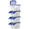 Barton Multifunctional Storage Bins Blue Lids (Pack of 4) 052101/4