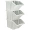Barton Multifunctional Storage Bins Red Lids (Pack of 4) 052102/4