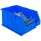 Heavy Duty Polypropylene Storage Bin, W240xD150xH132mm, Blue, Pack of 10