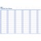 Mark-It Perpetual Year Planner, Laminated With Repositionable Date Strips, 900x600mm