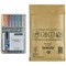Mail Lite Bubble Postal Bag, Size B/00 120x210mm, Gold, Pack of 100