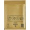Mail Lite Bubble Lined Postal Bag, Gold, 180x260mm, Pack of 100
