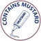 MyCafe Food Label Contains Mustard Removable Pack of 1000 MYC10620