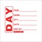 MyCafe Food Label Use By 25x25mm Removable Pack of 1000 MYC10627