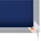 Nobo Premium Plus Felt Lockable Notice Board, 8xA4, W922xH665xD63mm, Blue