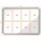 Nobo Premium Plus Magnetic Lockable Notice Board, 8xA4, W923xH667xD43mm
