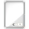 Nobo Premium Plus Magnetic Lockable Notice Board, 4xA4, W493xH667xD43mm