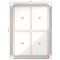 Nobo Premium Plus Outdoor Magnetic Lockable Notice Board, 4xA4, W494xH667xD45mm