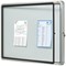 Nobo Premium Plus Outdoor Magnetic Lockable Notice Board, 6xA4, W708xH667xD43mm