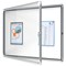 Nobo Premium Plus Outdoor Magnetic Lockable Notice Board, 8xA4, W923xH667xD43mm