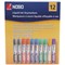 Nobo Liquid Ink Drymarker Drywipe Flipchart OHP, Bullet Tip, Assorted Colours, Pack of 12