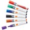 Nobo Liquid Ink Drymarker Drywipe Flipchart OHP, Bullet Tip, Assorted Colours, Wallet of 6