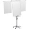 Nobo Piranha Mobile Flipchart and Drywipe Easel Blue/Silver