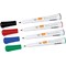 Nobo Glide Drywipe Marker, Assorted, Pack of 4