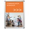 Nobo Premium Plus Poster Frame Sign Holder with Snap Frame, A2, Silver