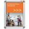 Nobo Moulded Aluminium Front-Opening Snap Frame, A4, Silver