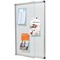 Nobo Extra Flat Glazed Magnetic Lockable Case, 9xA4,W730xH980xD25mm