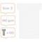 Nobo T-Cards 160gsm Tab Top 15mm W60x Bottom W48.5x Full H85mm Size 2 White Ref 2002002 [Pack 100]