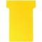 Nobo T-Cards 160gsm Tab Top 15mm W60x Bottom W48.5x Full H85mm Size 2 Yellow Ref 2002004 [Pack 100]