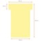 Nobo T-Cards 160gsm Tab Top 15mm W60x Bottom W48.5x Full H85mm Size 2 Yellow Ref 2002004 [Pack 100]
