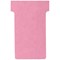Nobo T-Cards 160gsm Tab Top 15mm W60x Bottom W48.5x Full H85mm Size 2 Pink Ref 2002008 [Pack 100]