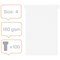 Nobo T-Cards 160gsm Tab Top 15mm W124x Bottom W112x Full H180mm Size 4 White Ref 2004002 [Pack 100]