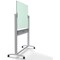 Nobo Diamond Glass Board, Mobile, W1200xH900mm, White Nobo Diamond Glass Board, Mobile, W1200xH900mm, White