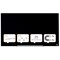 Nobo Diamond Glass Board, Magnetic, W1000xH560mm, Black Nobo Diamond Glass Board, Magnetic, W1000xH560mm, Black
