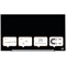 Nobo Impression Pro Glass Magnetic Whiteboard, 1260x710mm, Black