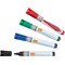 Nobo Glass Whiteboard Marker, Assorted, Pack of 4