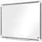 Nobo Premium Plus Steel Magnetic Whiteboard, Aluminium Frame, 1200x900mm