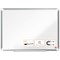 Nobo Premium Plus Steel Magnetic Whiteboard, Aluminium Frame, 1200x900mm