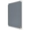 Nobo Premium Plus Felt Notice Board, 600x450mm, Grey