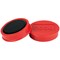 Nobo Whiteboard Magnets, 38mm, Red, Pack of 10
