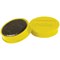 Nobo Whiteboard Magnets, 38mm, Yellow, Pack of 10