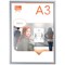 Nobo A3 Poster Frame Anodised Clip Wall Mountable Silver