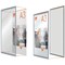Nobo Poster Frame, A3, Anodised Clip Wall Mountable, Silver