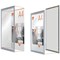 Nobo A4 Poster Frame Anodised Clip Wall Mountable Silver