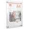 Nobo Acrylic Wall Mounted Poster Frame, A4, Clear