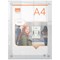 Nobo Acrylic Wall Mounted Poster Frame, A4, Clear