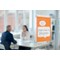 Nobo Acrylic Wall Mounted Repositionable Poster Frame, A3, Clear
