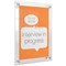 Nobo Acrylic Wall Mounted Repositionable Poster Frame, A4, Clear
