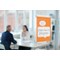 Nobo Acrylic Wall Mounted Repositionable Poster Frame, A4, Clear