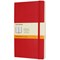 Moleskine Classic Soft Cover Casebound Notebook, 210x130mm, Ruled, 192 Pages, Red