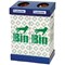Acorn Office Twin Recycling Bin, 95 Litres Each, Blue and Green