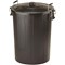 Strata Bin With Metal Clip Handles, 80 Litre, Black