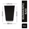 Belgravia Triple Walled Ripple Paper Cups, 454ml, Black, Pack of 25